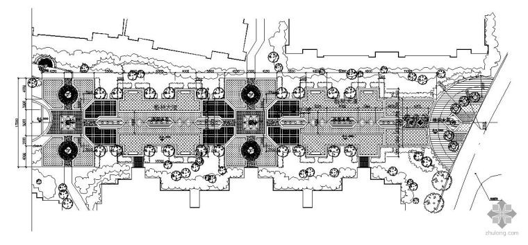 商业街平面su资料下载-某商业街景观设计平面图