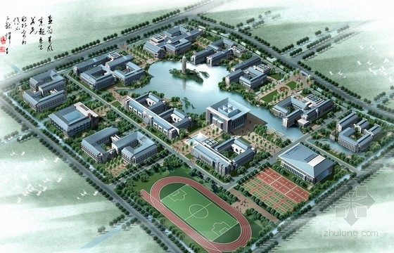 某高校规划设计方案资料下载-[江苏]高校校区规划及单体设计方案文本