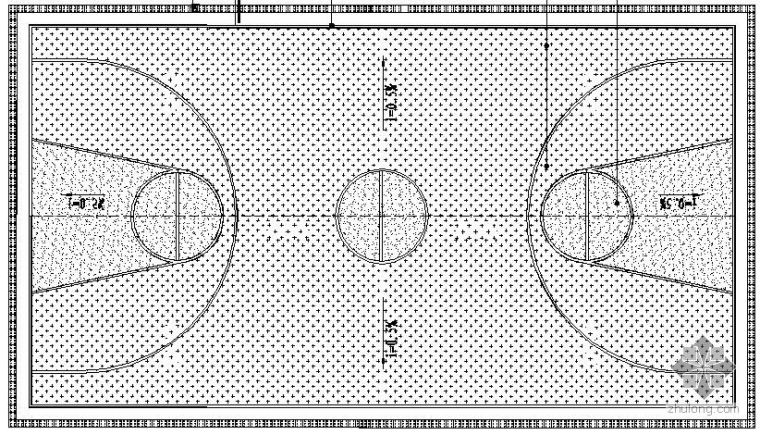 室外篮球场做法大样资料下载-篮球场施工图