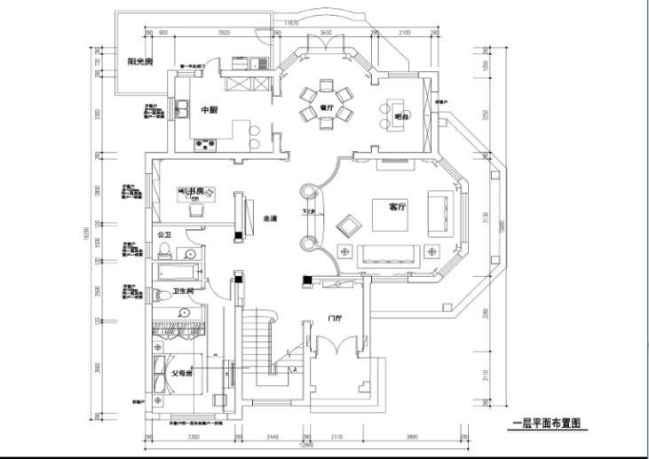 300平住宅设计资料下载-300平独栋欧式风格别墅室内设计施工图