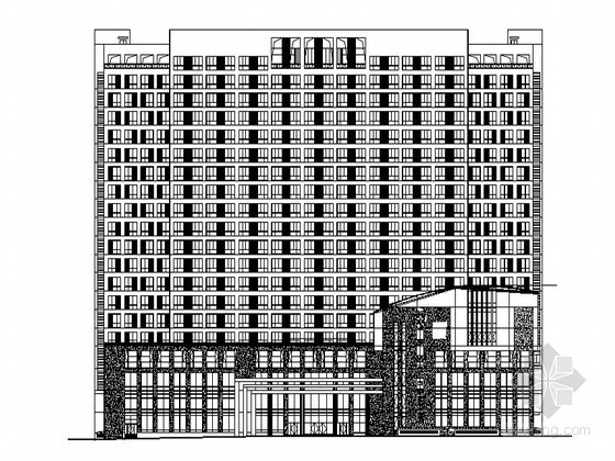 安徽六安校园建筑施工图资料下载-[安徽六安]某二十层中医院综合病房大楼建筑施工图