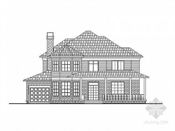250平米户型独立式别墅资料下载-两层现代独立式别墅方案图