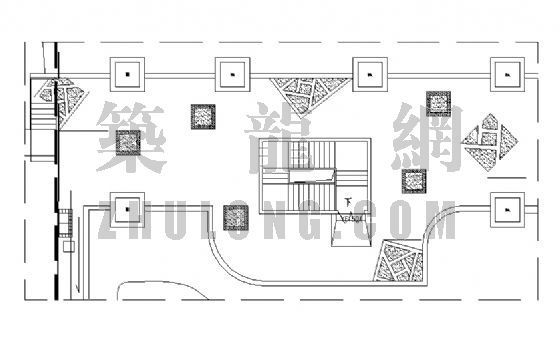 居住区中庭设计平面图资料下载-居住区铺装平面图（25）