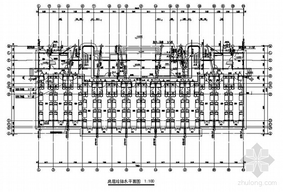 学校宿舍楼装修图纸资料下载-某学校宿舍楼给排水全套图纸