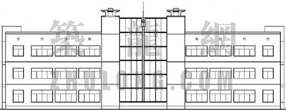 餐厅厨房建筑设计图纸资料下载-某小办公楼建筑设计图纸