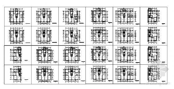 带电梯建筑平面图资料下载-带电梯小高层户型集