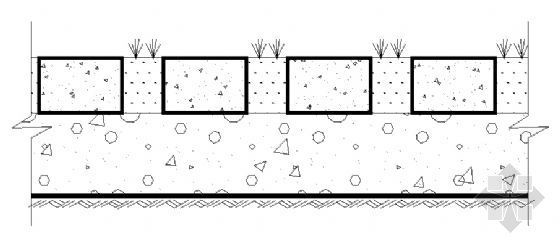 广场地面构造做法资料下载-生态停车场地面构造大样