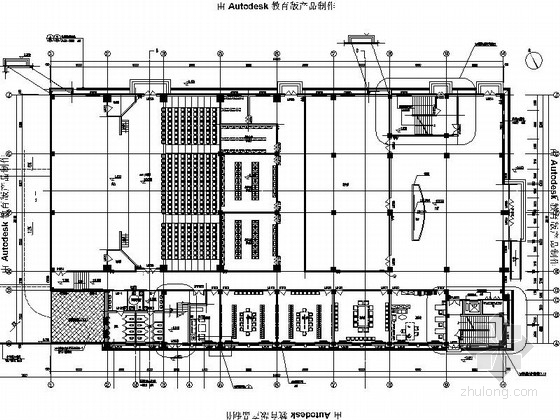 现代室内书吧设计CAD资料下载-[北京]现代简约行政综合楼室内设计CAD装饰施工图