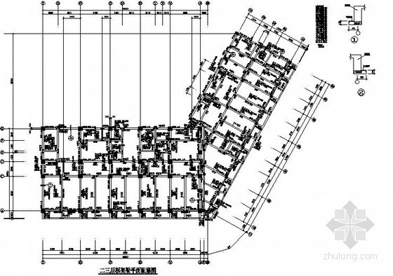 梁配筋平面图例资料下载-框架综合楼结构设计图