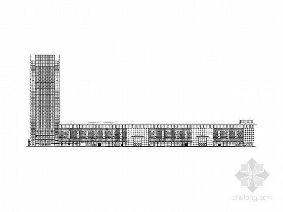 沿街一层商业建筑施工图资料下载-[山东]24层大型商业综合体建筑施工图（含节能设计）