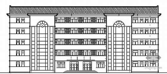 对称建筑结构施工图资料下载-[陕西省延安市]某区中学办公楼建筑结构施工图