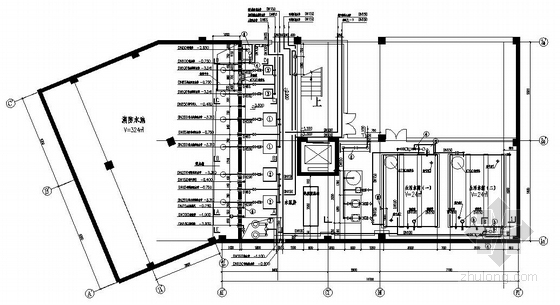 出水泵房的设计和计算资料下载-某水泵房大样图