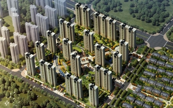 北京公安部住宅小区资料下载-[北京]artdeco风格超高层住宅小区规划设计方案文本（两个地块）