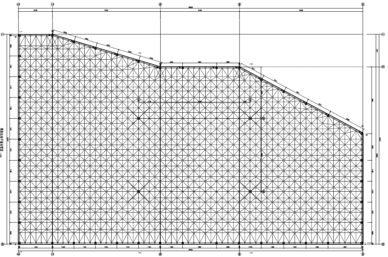 水上亭子施工图资料下载-[黑龙江]双层螺栓球网架结构水上世界屋盖结构施工图