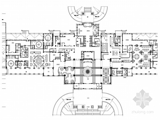 欧式五星级酒店建筑施工图资料下载-[天津]渤海之巅度假旅游区铂金超五星级酒店设计方案