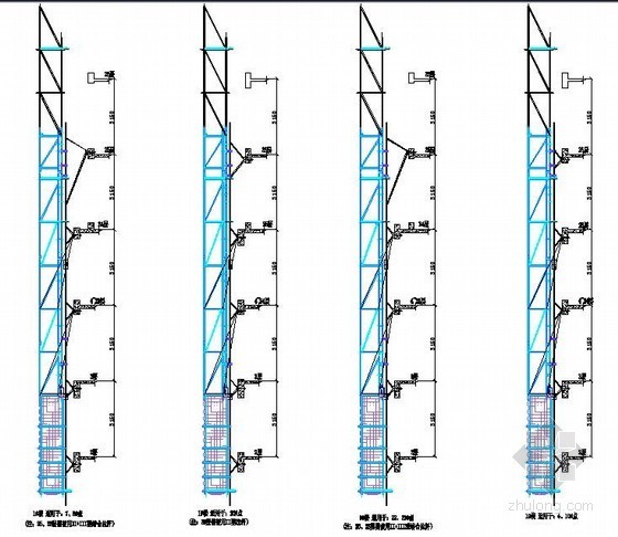 高层住宅吊篮施工资料下载-[江苏]剪力墙结构高层住宅楼导轨式爬架专项施工方案（XHR-01型导轨式爬架）
