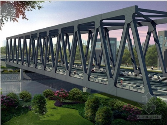 40米2跨管桁架资料下载-跨运河三跨简支钢桁架桥工程施工图566张（含箱涵箱梁空心板桥）