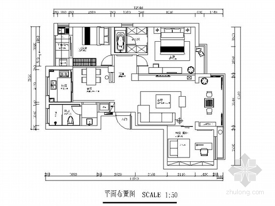 样板间改造资料下载-[吉林]经济技术开发区现代风格三居室样板间室内装饰施工图（含效果）