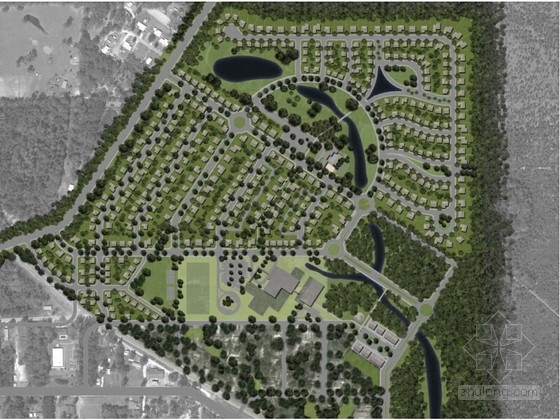 佛罗里达家庭泳池景观资料下载-[佛罗里达州]互动综合性社区景观规划设计文本