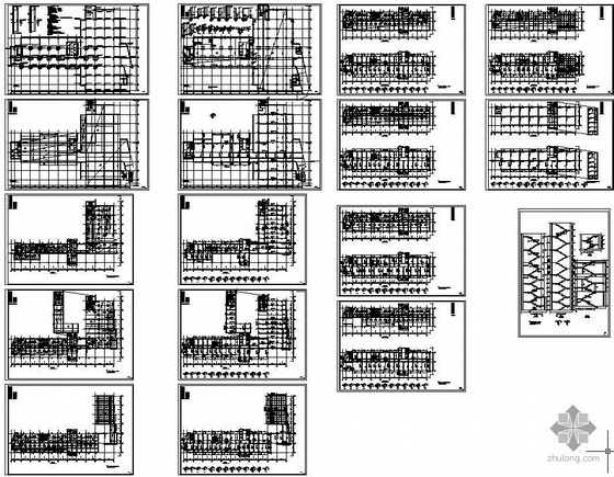 综合管廊钢筋CAD结构图资料下载-某综合大楼结构图