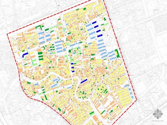 镇区功能分区图资料下载-[宝山区]某老镇区控制性详细规划