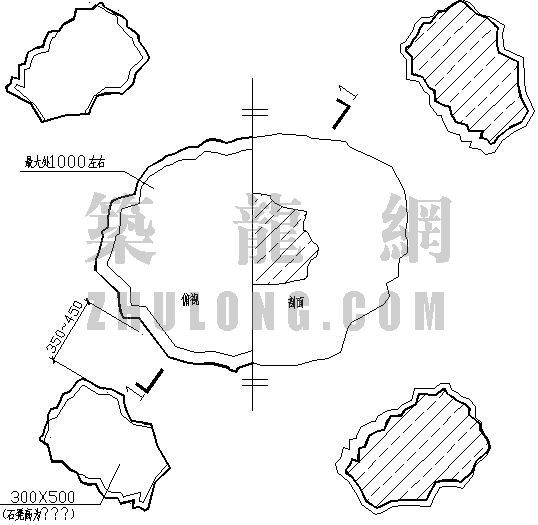 石桌石凳设计说明资料下载-石桌凳设计图