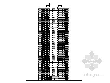 高层住宅一梯三户南梯资料下载-[南充市]某城市核心区高层住宅小区2号楼建筑施工图(含节能设计)