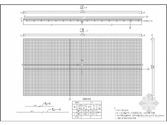 [四川]简支预应力混凝土空心板梁桥施工图纸（50米宽）-桥面现浇层钢筋构造图