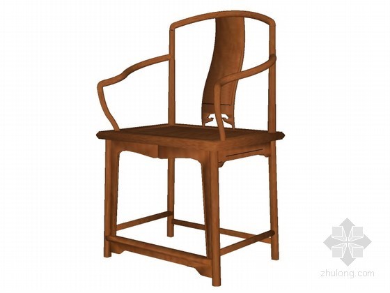 SKP中式座椅模型资料下载-中式座椅