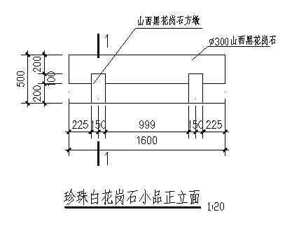 花岗岩和花岗石资料下载-某花岗石小品详图