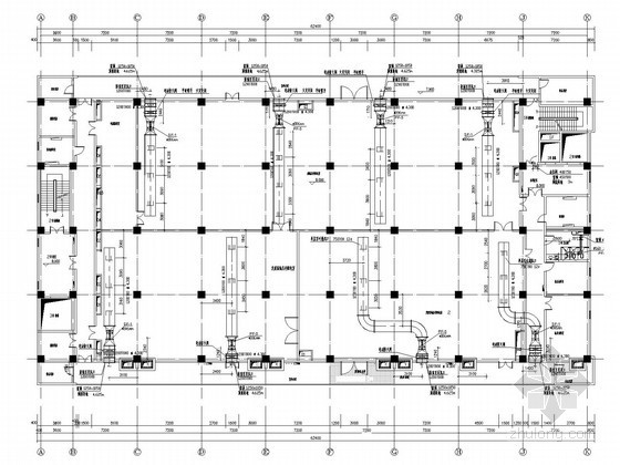 建筑施工图小高层设计资料下载-[广西]小高层通信生产楼通风排烟系统设计施工图