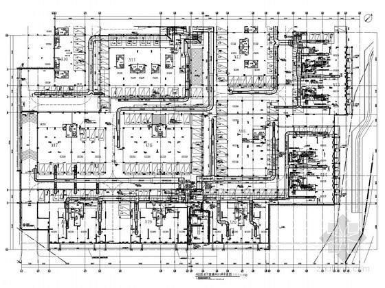 地下室制冷机房图纸资料下载-住宅群地下室通风排烟系统设计施工图