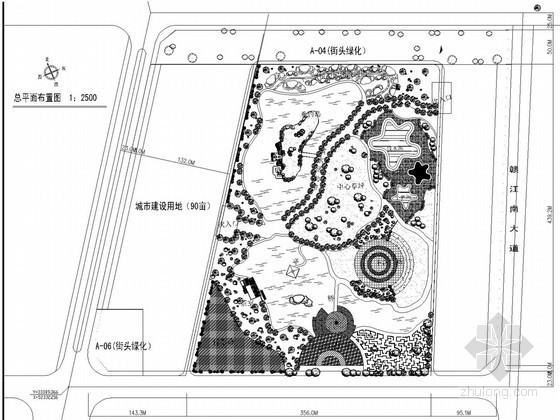 低层公寓建筑cad平面图资料下载-城市广场CAD平面图