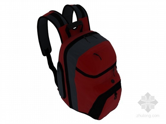 包专卖店设计资料下载-双肩包3D模型下载