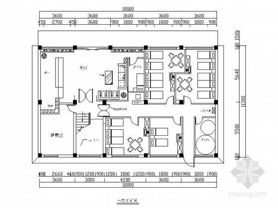 浴场室内设计资料下载-[江苏]某四层浴场室内装修施工图
