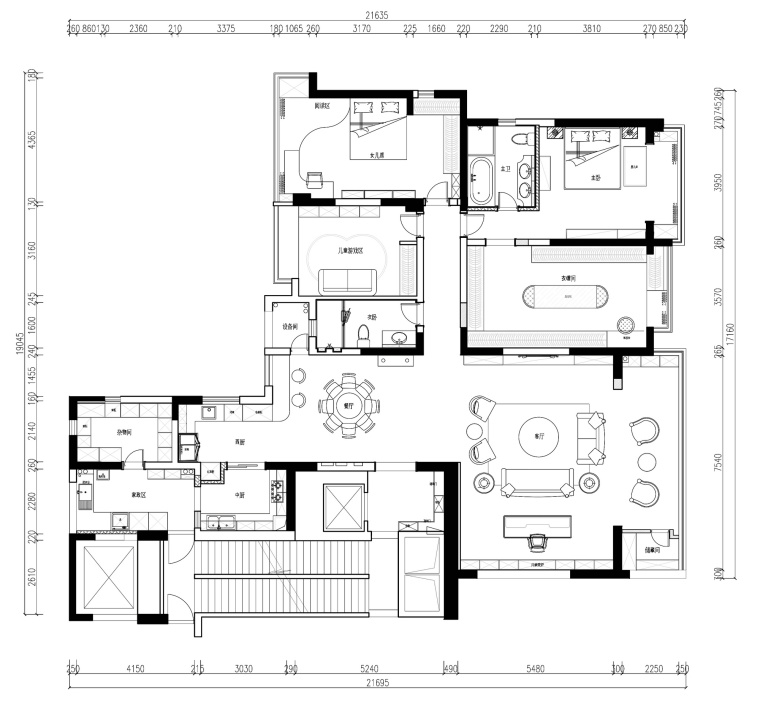 家居室内效果图资料下载-海归派轻奢系家居室内设计施工图及效果图