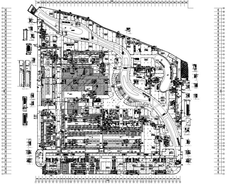 地下商业疏散资料下载-[江苏]大型广场地下室（商业、车库、机房、人防）甲级院最新设计