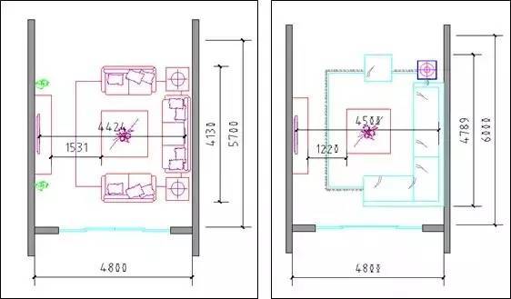 U花架施工图资料下载-国内户型，标准房间尺寸分析