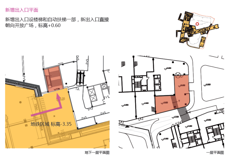 [上海]海伦路站地块综合开发项目设计方案-新增出入口平面