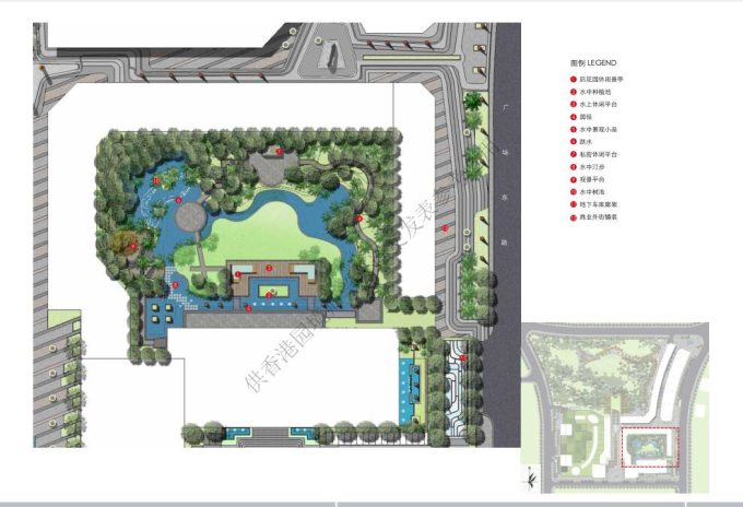 【广东】知名地产广场景观设计-MAX英国迈克斯-酒店后花园平面