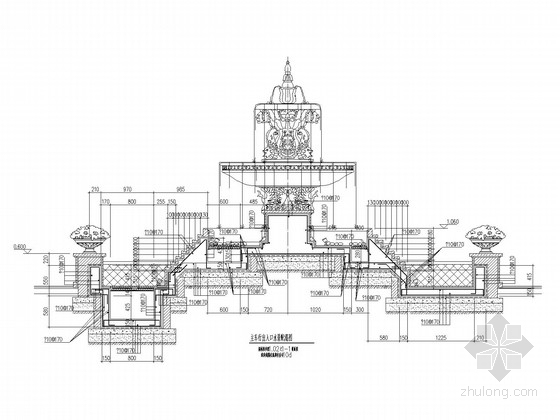 水池结构大样CAD资料下载-景区新增水景、门房、水池结构施工图