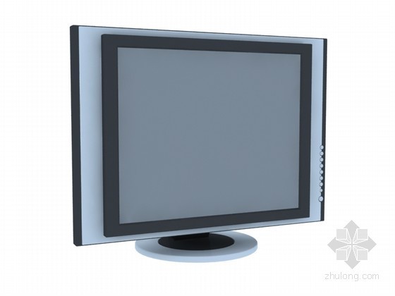 电脑显示器24资料下载-简约显示器3D模型下载