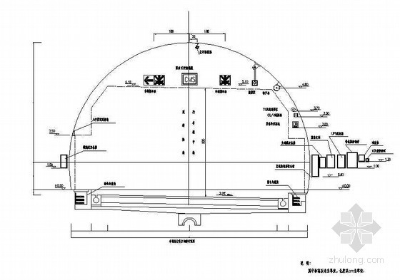机电设备详图资料下载-分离式双洞隧道机电设备断面竣工节点详图设计