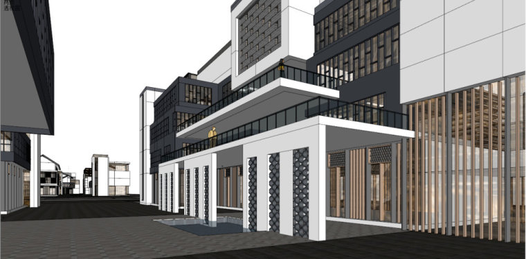 新中式商业街建筑模型设计（su模型）-20150809_221132_245