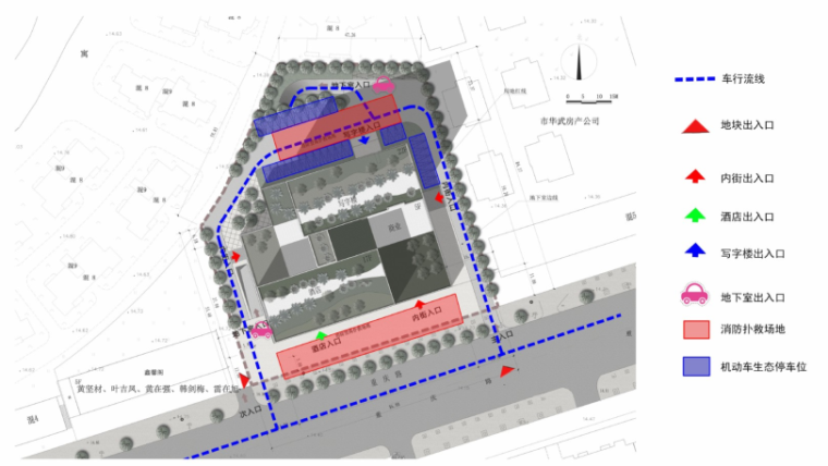 [广西]北海市中房新家园商业综合体建筑设计文本-交通分析