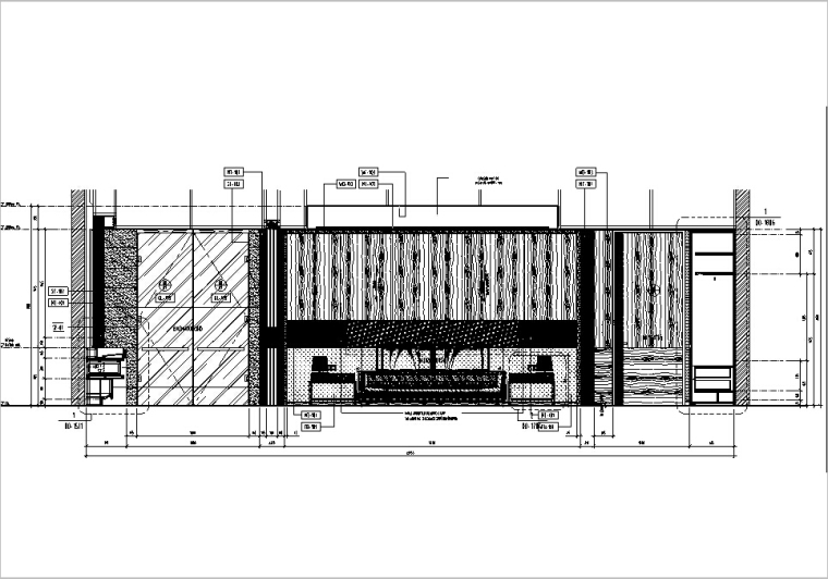 [南京]高档特色酒店客房设计施工图（含效果图）-[南京]高档特色酒店客房设计立面图