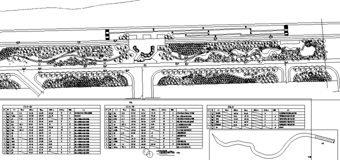 [湖南]“城市双修”生态海绵建设标杆示范区城市河道景观设计全套施工图（附实景图）-景观分区总平面图1