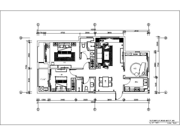 儿童游乐场效果图室内资料下载-[杭州]欧式两居样板间室内设计施工图（含效果图+实景图）