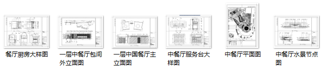 世茂酒店中餐厅室内设计图纸（含施工图JPG）-缩略图