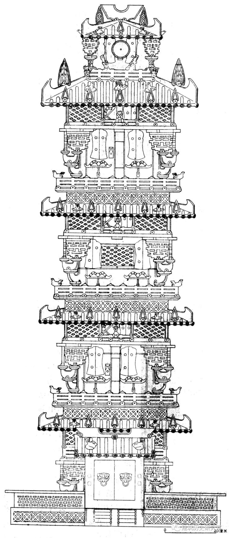 古建楼阁CAD资料下载-周学鹰：从出土文物探讨汉代楼阁建筑技术